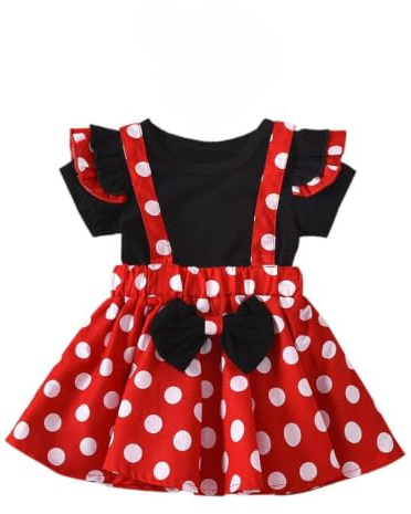 Lito Angels Baby Girls Princess Fancy Dress Suspender Skirt Set | Bow Headband