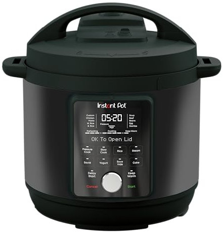Instant Duo Plus con WhisperQuiet/Silencioso, olla a presión de 5,7 litros, lenta, arrocera, vaporera, sartén, esterilizador, yogurtera, dispositivo Sous Vide