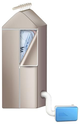 SUCIKORIO Asciugatrice Elettrica Portatile, Piccola Asciugatrice Salvaspazio 60L 9Kg Mini Asciugapanni Elettrico 600W per tutti i tessuti, Studenti, Viaggi, Campeggio