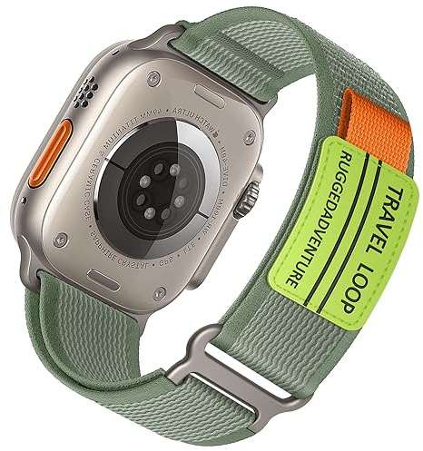Trail Loop para Apple Watch Correa Ultra 3/2 49mm 46mm 45mm 44mm 42mm 40mm 41mm 38mm iWatch Correa Mujer/Hombre,Pulsera Nylon Deportiva con Velcro para Apple Watch SE 3/2nd Series 11 10 9 8 7 6 5 4 3