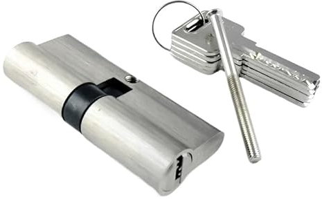 TüRschloss 1 Stück 55 60 70 80 90 100 110 120 mm Zylinder Wohnzimmer Schlossgriff Maßgeschneiderter Messingschlüssel Doppeltes offenes Schloss Türfenster Sicherheit SchließZylinder ( Color : SLY-55(27