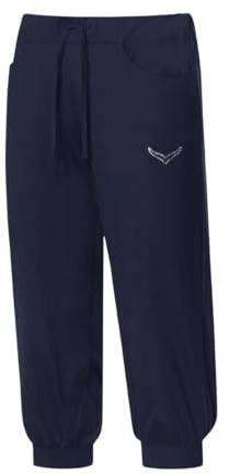 TRIGEMA Höftbyxor för kvinnor med kristallstenar, blå, S