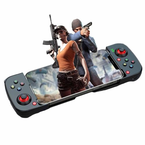 Controller per gamepad mobile | Gamepad wireless di grande capacità | Controller di gioco per telefono, controller per gamepad con joystick plug and play per la riproduzione diretta sui telefoni