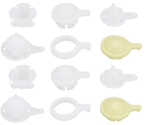 be in your mind 2 Lot Bagues de Liaison Essuie Glace de Voiture 215tt12 Ln85 Kit de Bagues de Bras de Liaison de Moteur Essuie Glace Blanc Et Jaune
