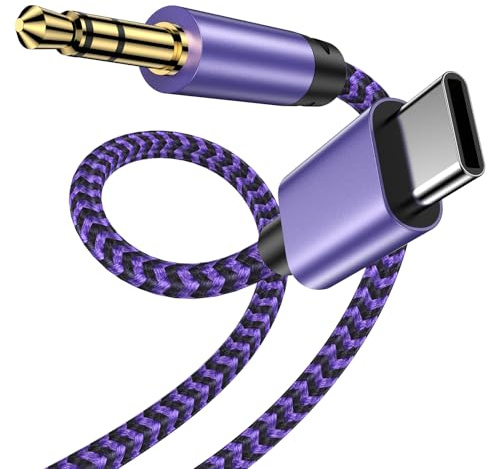 GiGreen USB C auf Aux Kabel 1M USB C auf Klinke 3,5mm Audio Aux Kabel | Typ C auf Aux Auto Stereos Adapterkabel für iPhone 17 16 15 Pro/Pro Max, Galaxy S25 S24/S23/S22 Ultra A17 A36 A56, Pixel 10/9