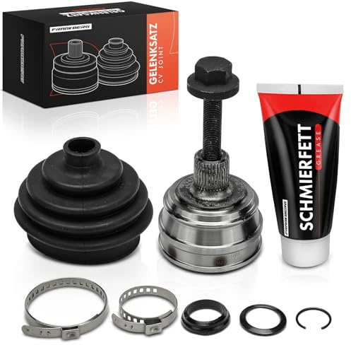 Frankberg Gelenksatz Radseitig Vorne Kompatibel mit 80 893 894 8A2 1.6L-1.9L 1986-1991 90 893 894 8A2 1.6L 1987-1991 Replace# 893498099E