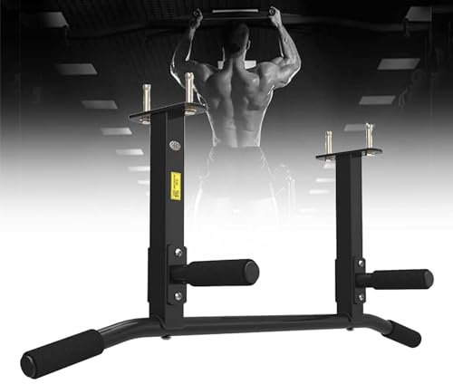 WADPP Klimmzugstange Zur Balkenmontage, Klimmzugstange Zur Deckenmontage, Krafttrainings-Klimmzugstange, Stange mit Multi-Grip-Schaumstoffgriff, Klimmzugstange für Das Heim-Fitnessstudio,Straight