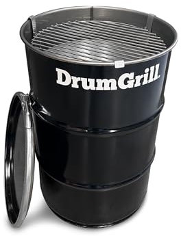 Barrelkings - Grillage de Baril de 120L à Charbon - BBQ en Métal