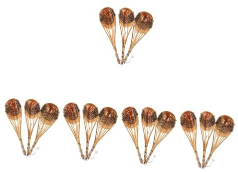BESPORTBLE 5 Set Cestino Da Appendere Al Muro Fioriera Da Appendere Esterno Fioriere Da Esterno Pianta Gazebo Fioriera Tessuta Appesa Al Muro Cestino Sospeso Bambù 3 Pezzi * 5