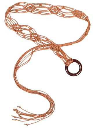Ipetboom Gürtel Damen Aus Chinesischer Knotenschnur Geflochtener Taillengürtel Mit Quastenseil Gefertigt Aus Baumwoll-leinen-material Für Damen Stilvolle Ergänzung Für Kleider Und Verschied