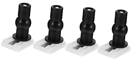 SHINEOFI 4 Pezzi Cerniera Di Fissaggio Per Coperchio Del Wc Cerniera Per Sedile Del Wc in Abs e Acciaio Resistente Semplice Ed Elegante Facile Da Installare e Durevole
