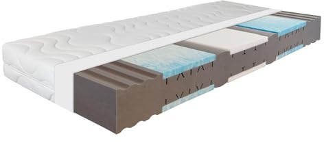 Sleepneo Ortho Dynamic Matratze 100x200 Höhe 19cm, 7-Zonen Gel Matratze H3&H4, Öko-Tex Zertifiziert, Made in Germany