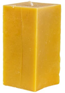 BeesWax World velas de cera de abeja 100% natural, cubos hechos a mano en 4 tamaños, sin humo y durables, idea de regalo