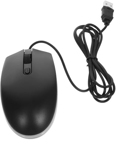 DIYEAH Souris D’Ordinateur 2, 4 Ghz 800/1200/1600 Dpi en Plastique Noir | Utilisation Bureau et Maison, Prise en Main Ergonomique, Compatible PC et Ordinateur Portable, Style Élégant