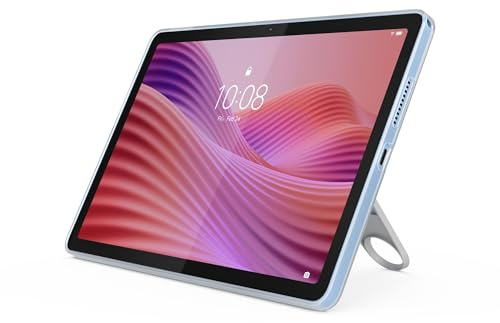 Lenovo Tab Android Tablet | 10.1 inch Full HD Display | MediaTek Helio G85 | 128GB | Wi-Fi 6 | 4GB RAM | Lunar Grey + Clear Case (Renewed)