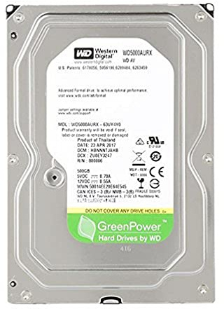 Western Digital 500GB 64MB 6Gb/s 5400RPM 3.5 500 Go Série ATA III