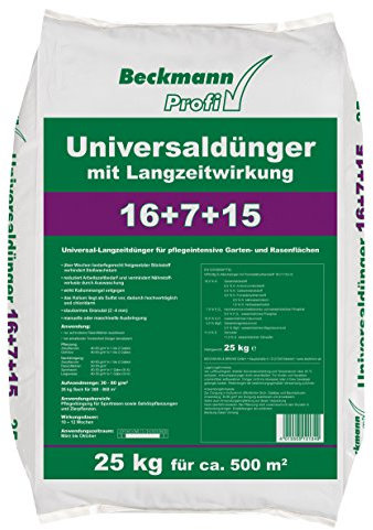 Beckmann Profi Universaldünger 16+7+15 mit Langzeitwirkung in 25 kg