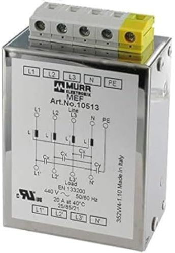 MEF Netzentstörfilter 3-phasig 1-stufig mit N