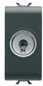 Gewiss - GW12054 - DEVIATORE 1M 1P 10AX CHIAVE NERO
