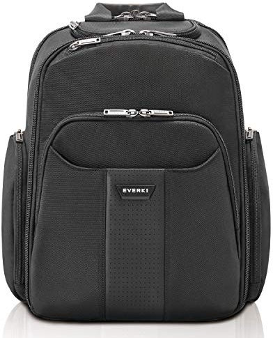 Everki Versa 2 Laptop Rucksack 21,5 L für 14,1 – 15 Zoll – Premium Business Rucksack für Damen & Herren aus Ballistischem Nylon, Reisefreundlich & Robust – Schwarz (EKP127B)
