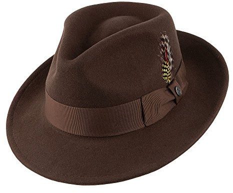 Jaxon & James Knautschbarer C-Krone Fedora - Schwarz