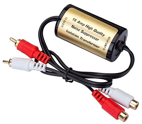 Mr. Ho Isolateur filtre RCA 15Amp anti bruit pour amplificateur auto voiture antiparasitage antiparasite