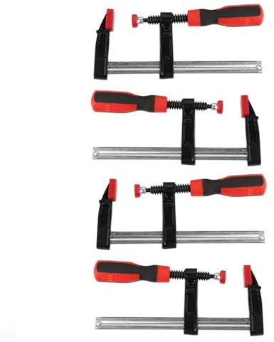 Schraubzwingen-Set, 4 Pcs Bar Clamp Heavy F Klemmen, Spannzwingen Aus Edelstahl, DIY Handwerkzeug Kit, aus Werkzeugstahl 50x150mm