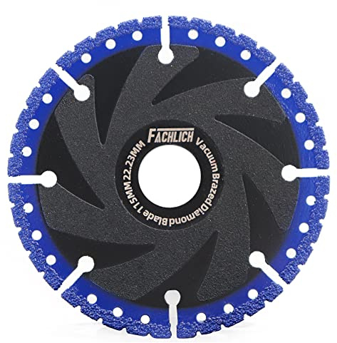 FACHLICH Diamant-Trennscheibe 115mm Allzweck Sägeblatt für Stahlbeton Metall Alu Bewehrung Eisen PVC Alle harten Materialien