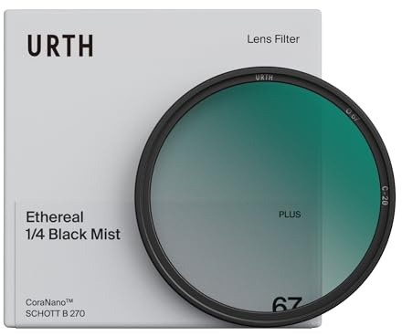Urth 67mm Ethereal ¼ Diffusionsfilter (Plus+) | Halation-Effekt, filmischer Look, weichere Hauttöne – ideal für Porträt- & Hochzeitsfotografie, 20-lagig nanobeschichtet