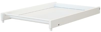 AT4 - Grand plan à langer ESSENTIEL Blanc pour lit bébé en bois ESSENTIEL pour 60 x 120 et 70x140 cm | Dimensions (L x l x H) : 82,5 x 54 x 12 cm