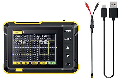 Colcolo Mini-Digitaloszilloskop, Oszilloskop-Multimeter, 200 kHz, 400 V, tragbares digitales Oszilloskop für experimentelle Lehre, Forschung, Bildung, Standard