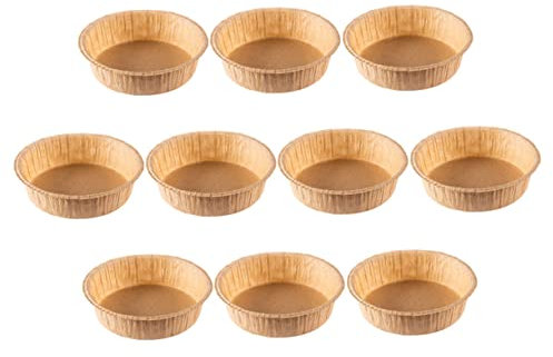 ABOOFAN 10pièces Lot De Moules à Pâtisserie Papier Ronds Pour Cuisson De Gâteaux Et Autres Jetables