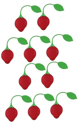 Cabilock 10 Pièces infuseur de sachets de thé passoire boule à thé crépine en silicone filtre infuseur à thé passoire à thé qualité alimentaire Feuilles en vrac thé aux fruits théière