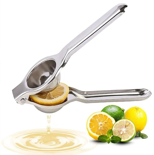Presse-agrumes Manuel, Presse-citron, Bol en Métal Solide, Bol Presseur de Citron Vert en Acier Inoxydable