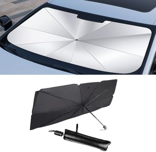 Auto Frontscheiben Sonnenschutz für Suzuki Equator Hustler Xbee XL6 Ertiga Solio Bandit Frontscheibenabdeckung Faltbarer Sonnenschirm UV-Schutz Wärmeisolierend Tragbarer Innen