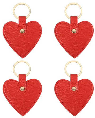 PATIKIL 4er Pack für Hochzeitsgeschenke Partygeschenke Ausweiskarte Rot