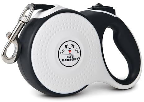 Pet's Playground Retractable Leash | Torch & Poop Bag Dispenser Included | Extendable Dog Lead - 8M Full Set, 50KG Max Weight