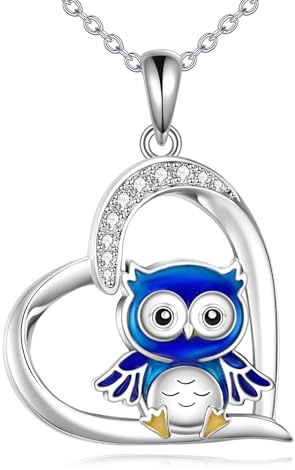 DAYLINLOVE Tier Halskette 925er Sterling Silber Tier Schmuck für Frauen Freunde Geburtstagsgeschenk