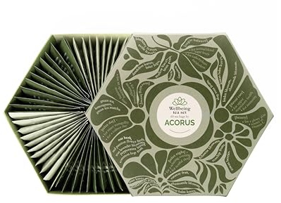ACORUS - Juego de Te Caja Regalo, Té Cesta Regalo Mujer y Hombre, Surtido de Te con 6 Tipos de Tés Funcionales, 60 Bolsitas, Seleccion de Tes para Regalo para el Bienestar vol. 2