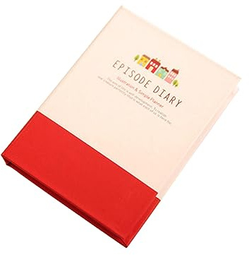 NUOBESTY Kreative Notizblöcke mit Hardcover, Lesezeichen und Stift | Schulanfang Party, Schreib Block Notebook Schreibpad Schreib Pad Notizbuch mit Stift Zufällige Farbe