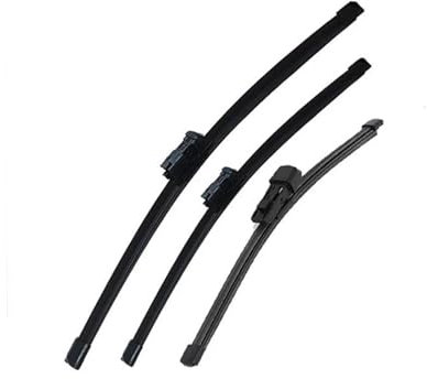 ZDDYUU Wischerblätter-Set für Golf 6 MK6 Hatchback 2009 2010 2011 2012 2013(LHD), Wischer Scheibenwischerblätter Set Frontscheibe und Heckscheibe Vorne Hinten 3 Stück