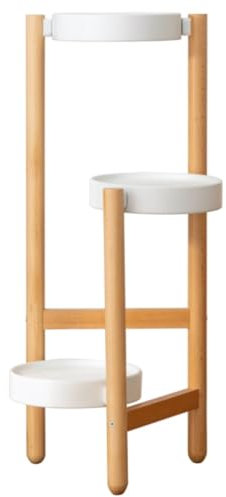 IWENZHKPA Corner Shelf Unit Corner Stand Wood Corner Shelf Plant Stand Indoor Corner Plant Shelf Flower Stand Corner Display Rack For Living Room Corner Bookshelf(90 * 28cm)