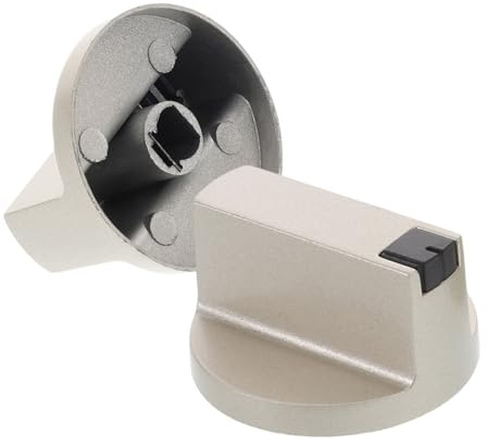 EXHUMKY 2pièces Boutons de Cuisinière à Gaz de Remplacement Lot pour Plaque de Cuisson Interrupteur de Brûleur Commande de Cuisinière Électrique Compatible