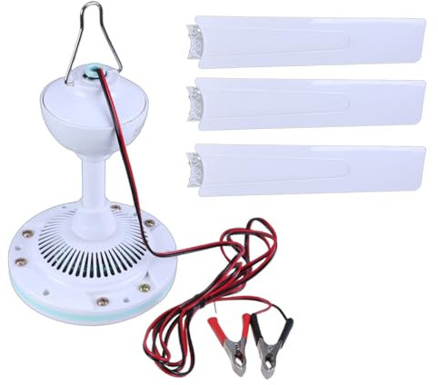 Rudiaoa Ventilador De Techo Silencioso Para 35 ''/41'' DC12V Uso Múltiple Campistas Domésticos 3 Hojas Ventilador Colgante Tienda De Campaña Uso En Exteriores