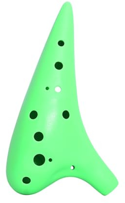 ocarina flöte Ocarina 12-Loch-Alto-Ocarina Anfänger-Profi-Musikinstrument(Green)