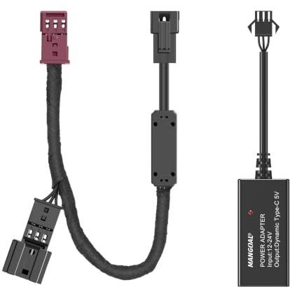 Dash Cam Power Adapter for BMW with 3-Pin Rain Sensor – Hidden Cable Kit for GPS Radar Mirror Camera, Plug & Play Fits All BMW Models with Black 3-Pin Rain Sensor Port