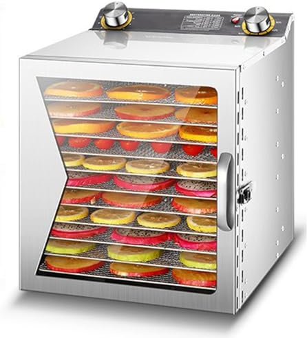 Electric Food Dehydrator for Dog Treats, Herbs, Meat, Fruit & Yogurt - Efficient Dehydration at 194°F - Ideal for Homemade Snacks and Healthy Pet Treats