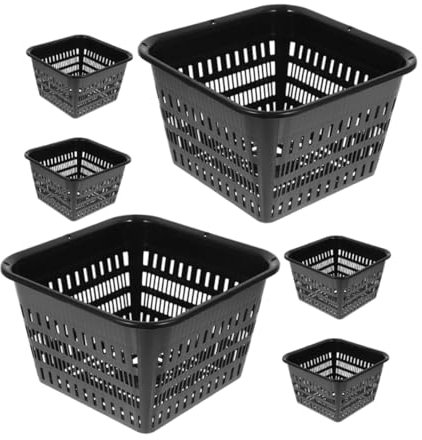 Toyvian 6 Pièces Pots Hydroponiques Pots de Culture pour Jardin pour Orchidées Plantes Intérieur à Racines Respirants Durables