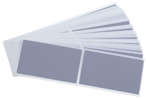 DOITOOL 50 hojas de etiquetas adhesivas para raspar - Etiquetas rectangulares para raspar DIY - Adhesivo de recompensas raspable de 7,2 x 4,1 cm para fiestas, juegos, festivales, bodas, eventos