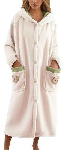 Vestaglia Donna Vestaglia Donna Pile Pail Calda Invernale Liseuse Da Camera Corta Flanella Scialle Elegante Giacca In Pelosa Con Zip Accappatoio Rosa Xxl Ragazza Bottoni Morbido Casa Lunga Taglie